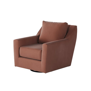 Fusion Bella Rosewood Swivel Glider Accent Chair - Stylish, 360° Motion, Reversible Cushions, Cozy Comfort Rose W,100% Polyester 67-02g-c Bella Rosewood Swivel Glider