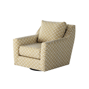 Fusion Owen Straw Swivel Glider Accent Chair: Stylish Comfort With Reversible Cushions & 360 Motion Multi Ws,1% Polyester,99% Polypropylene 67-02g-c Owen Straw Swivel Glider