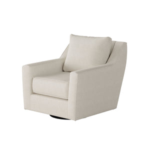Fusion Truth Swivel Glider Accent Chair In Off-white - Stylish, Comfortable, And 360-degree Motion Design Off,White Ws,100% Polypropylene 67-02g-c Truth Or Dare Salt Swivel Glider