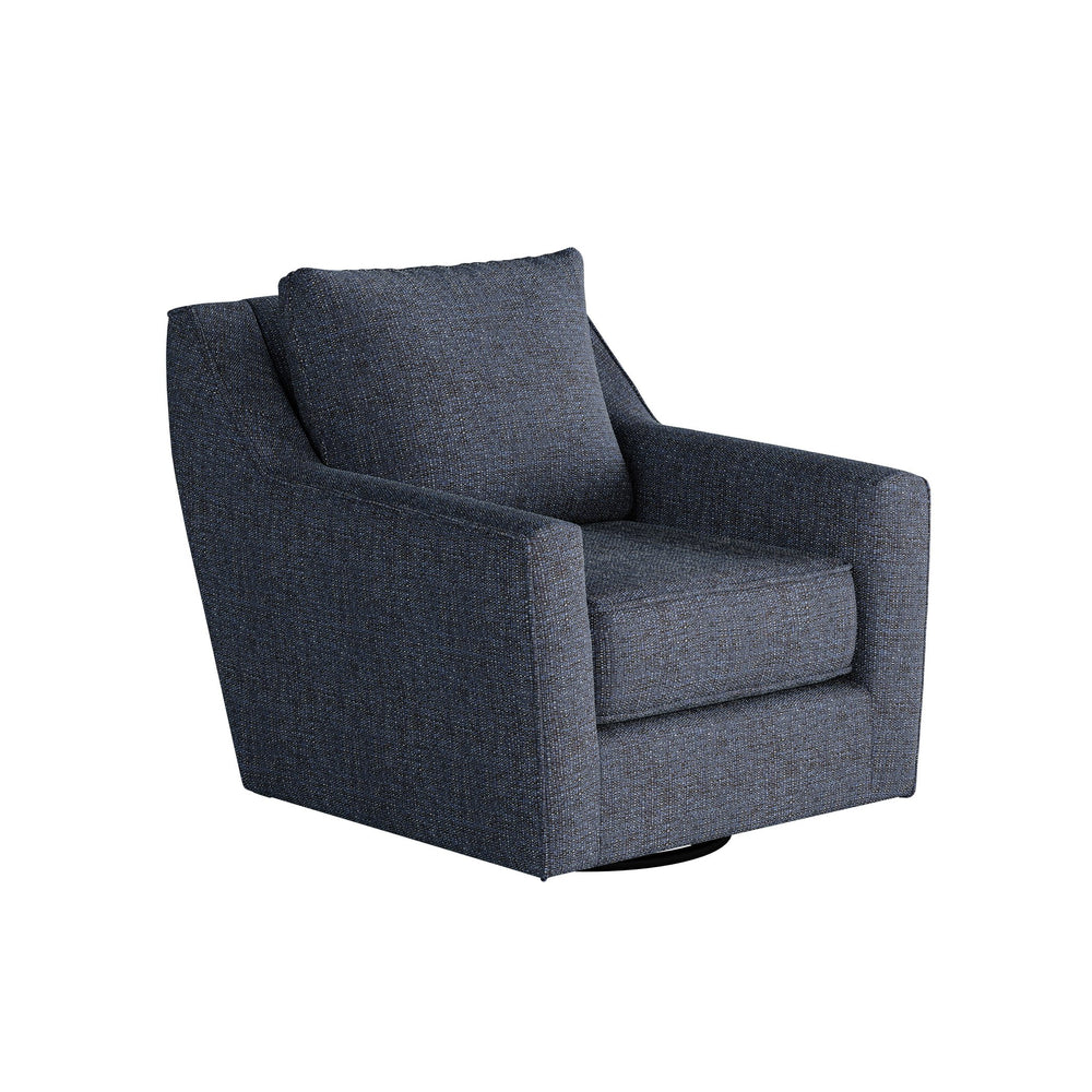 Fusion Sugarshack Navy Swivel Glider Accent Chair - Stylish Blue Upholstery With 360-degree Motion Blue Ws,100% Polypropylene 67-02g-c Sugarshack Navy Swivel Glider