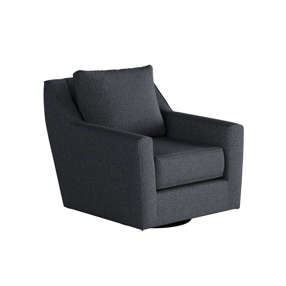 Fusion Truth Or Dare Navy Swivel Glider Accent Chair - Stylish, Versatile Design For Any Room Decor Blue Ws,100% Polypropylene 67-02g-c Truth Or Dare Navy Swivel Glider