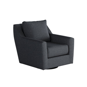 Fusion Truth Or Dare Navy Swivel Glider Accent Chair - Stylish, Versatile Design For Any Room Decor Blue Ws,100% Polypropylene 67-02g-c Truth Or Dare Navy Swivel Glider