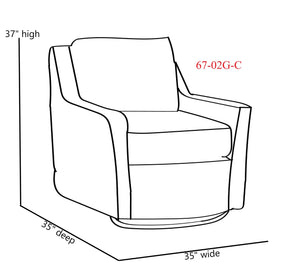Fusion Elise Newton Spray Swivel Glider Accent Chair - Stylish, Functional, And Perfect For Any Room! Multi W ,55% Acrylic 34% Polypropylene 11% Polyester 67-02g Newton Spray Swivel Glider