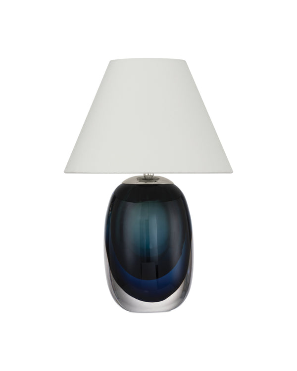 Currey & Company Danza Cordless Art Glass Table Lamp Mouth-Blown Sculptural Mid-Century Accent 6700-0019