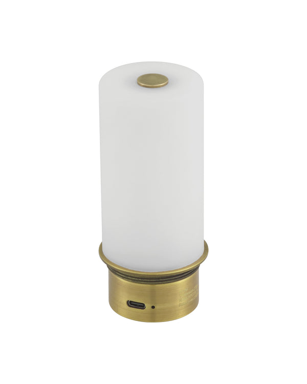 Currey & Company Deauville Cordless Seagrass Table Lamp Handwoven Brass Frame Rechargeable Bedside Light 6700-0023