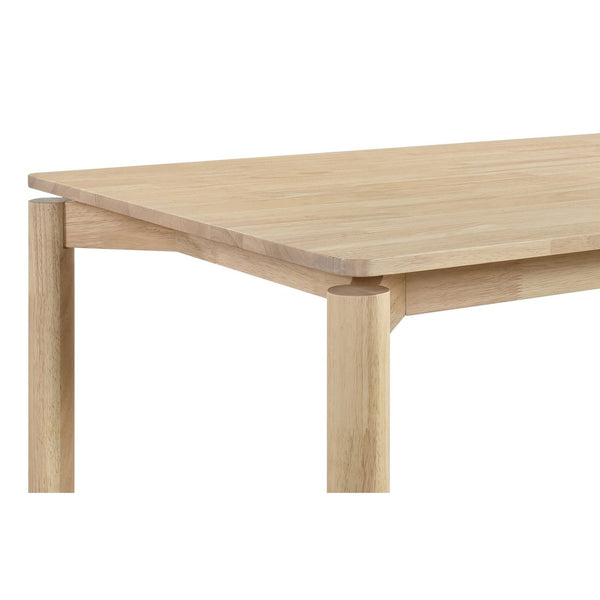 English Elm Perkins Sculptural Okume Veneer Dining Table with Tapered Legs for Family Gatherings White Washed B062P447981
