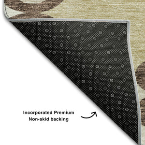 HomeRoots 10' X 14' Trellis Area Rug - Washable, Stain Resistant, UV Protected, Perfect for Busy Homes & Pets 670171