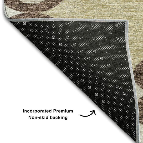 HomeRoots 10' X 14' Trellis Area Rug - Washable, Stain Resistant, UV Protected, Perfect for Busy Homes & Pets 670171