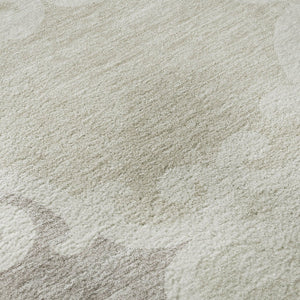 HomeRoots 5' X 8' Ivory Beige Trellis Area Rug - Stylish, Washable, UV Protected, Ideal for High-Traffic Spaces 670191