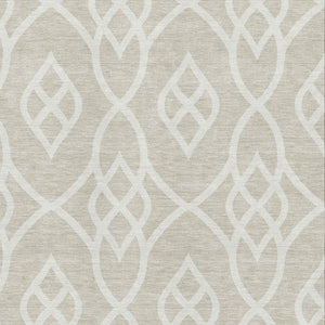 HomeRoots 5' X 8' Beige And Ivory Trellis Area Rug – Stylish, Washable, UV-Protected for Family-Friendly Living Spaces 670239
