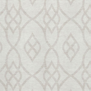 HomeRoots 8' X 10' Ivory and Beige Trellis Area Rug – Washable, UV Protected, Stain Resistant for High-Traffic Spaces 670271