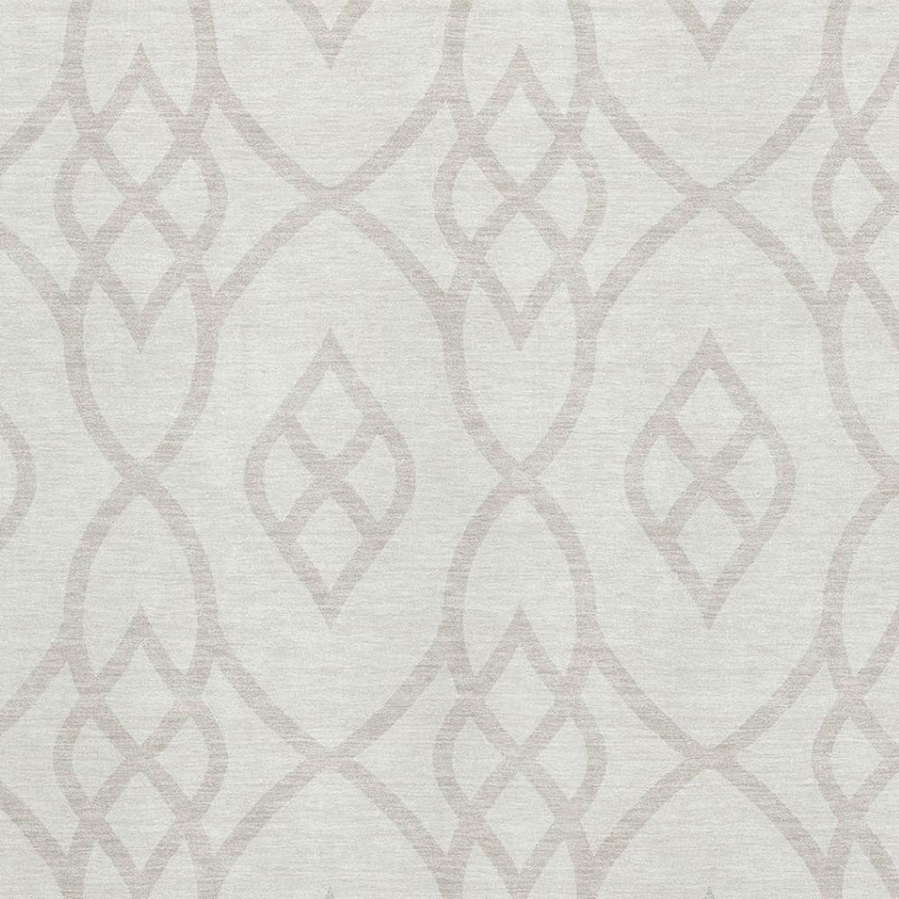 HomeRoots 9' X 12' Ivory and Beige Trellis Area Rug - Washable, UV-Protected, Stylish for Indoor & Outdoor Use 670272