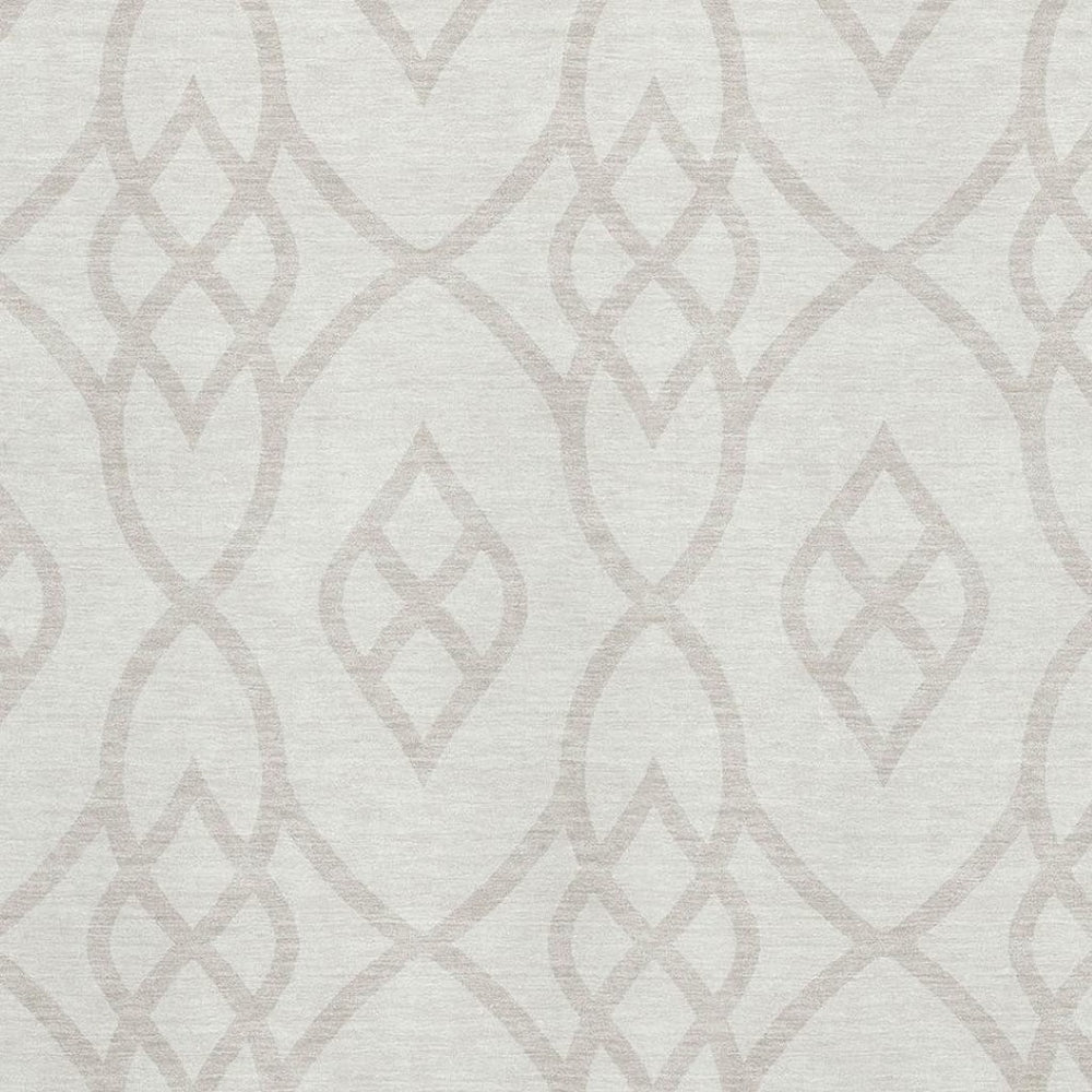 HomeRoots 10' X 14' Ivory & Beige Trellis Area Rug - Durable, Washable, UV-Protected for Stylish Living Spaces 670273