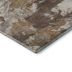 HomeRoots 8' X 10' Floral Area Rug - Durable Washable Design with UV Protection & Easy Care for Family Life 670337