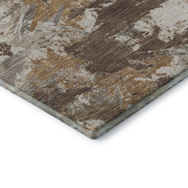 HomeRoots 8' X 10' Floral Area Rug - Durable Washable Design with UV Protection & Easy Care for Family Life 670337