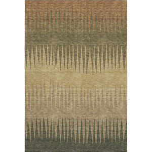 HomeRoots 8' X 10' Stylish Washable Striped Area Rug with UV Protection, Stain Resistance for Bright Living Spaces 670367