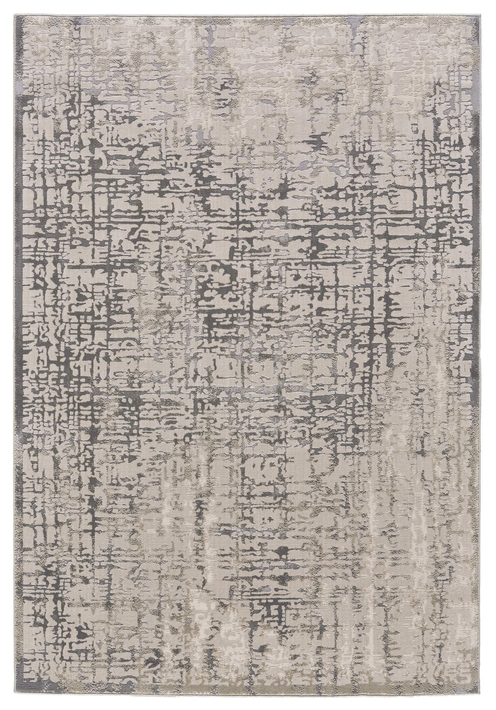 Feizy Rugs Prasad Distressed Medallion Area Rug Turkish Made Polypropylene Blend Living Room 6703683FGRY000F00