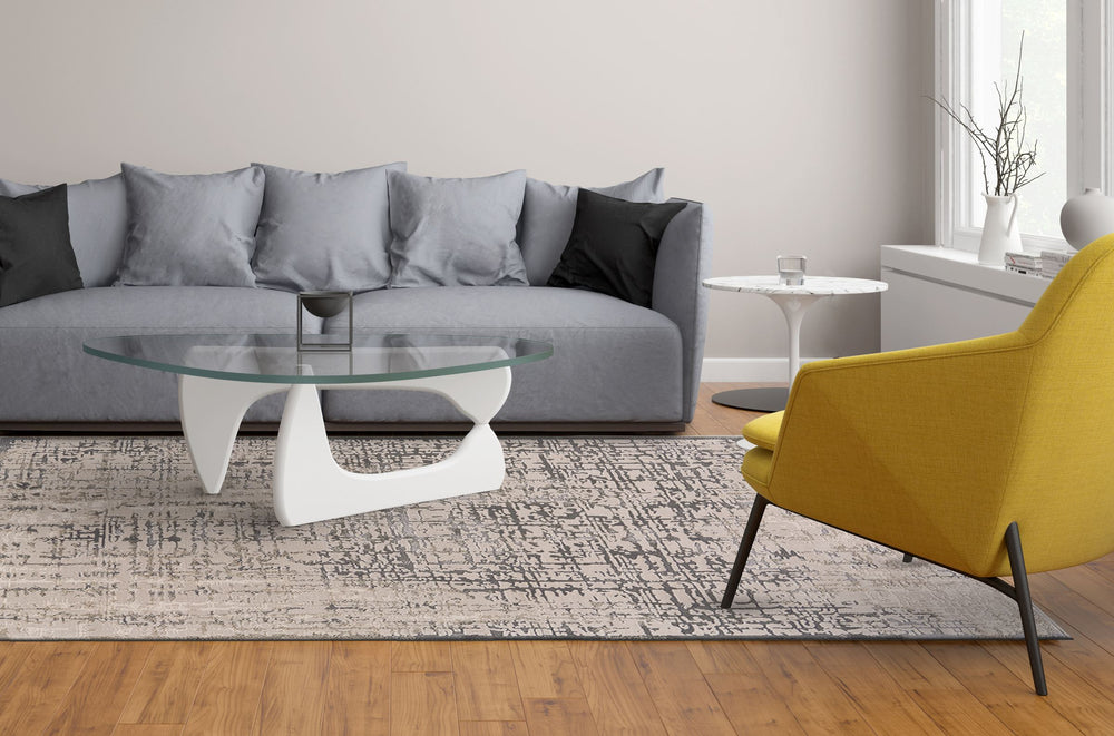 Feizy Rugs Prasad Distressed Medallion Area Rug Turkish Made Polypropylene Blend Living Room 6703683FGRY000F00