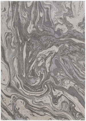 Feizy Rugs Prasad Distressed Medallion Area Rug Turkish Polypropylene Living Room Floor Accent 6703894FLGY000F00
