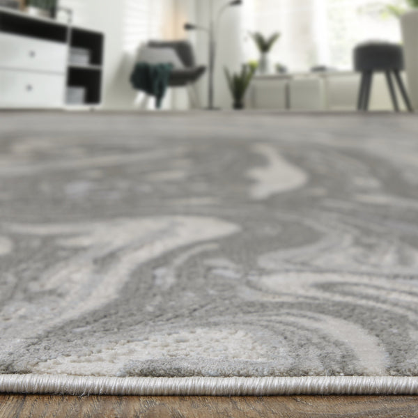 Feizy Rugs Prasad Distressed Medallion Area Rug Turkish Polypropylene Living Room Floor Accent 6703894FLGY000F00