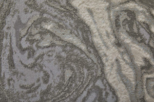 Feizy Rugs Prasad Distressed Medallion Area Rug Turkish Polypropylene Living Room Floor Accent 6703894FLGY000F00