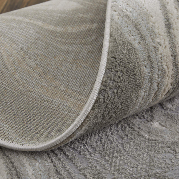 Feizy Rugs Prasad Distressed Medallion Area Rug Turkish Polypropylene Living Room Floor Accent 6703894FLGY000F00