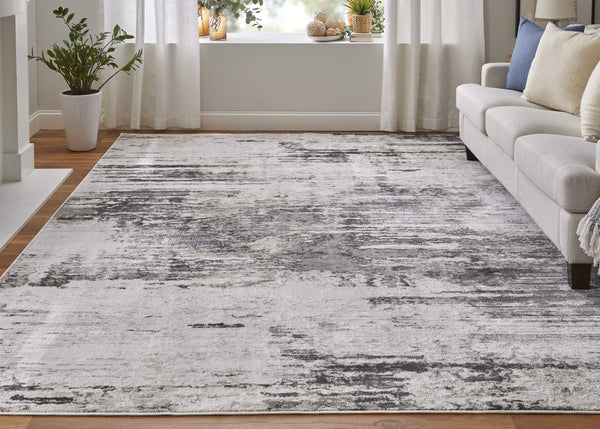 Feizy Rugs Prasad Modern Distressed Medallion Polypropylene Area Rug for Living and Dining Rooms 67039N9FIVYCHLF00