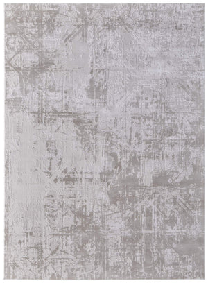 Feizy Rugs Prasad Abstract Medallion Area Rug Power Loomed Turkish Polypropylene Neutral Tones 8' x 10' 67039NAFIVYBGEF00