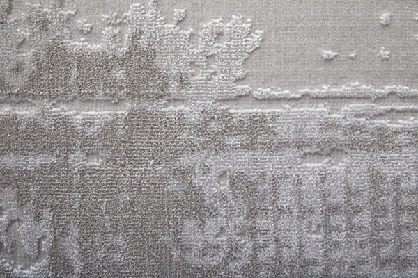 Feizy Rugs Prasad Abstract Medallion Area Rug Power Loomed Turkish Polypropylene Neutral Tones 8' x 10' 67039NAFIVYBGEF00