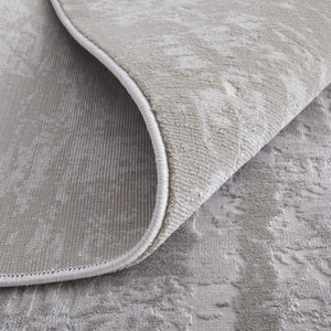 Feizy Rugs Prasad Abstract Medallion Area Rug Power Loomed Turkish Polypropylene Neutral Tones 8' x 10' 67039NAFIVYBGEF00