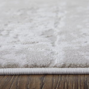 Feizy Rugs Prasad Abstract Medallion Area Rug Power Loomed Turkish Polypropylene Neutral Tones 8' x 10' 67039NAFIVYBGEF00