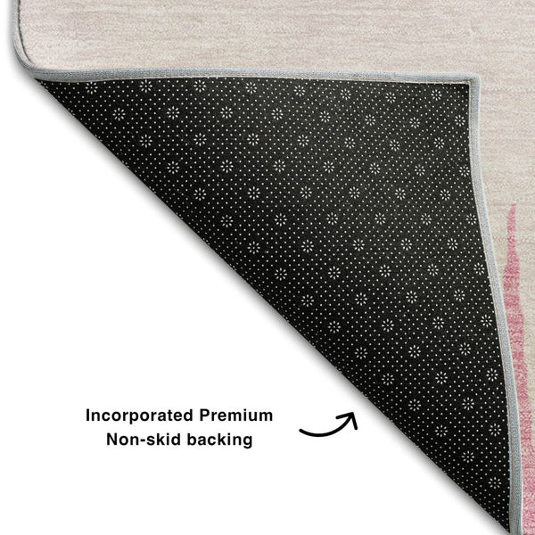 HomeRoots 10' X 14' Pink Chocolate & Beige Striped Area Rug – Washable, UV Protected, Stain Resistant Comfort 670417