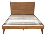 Christopher Knight Home® - Noble House - - Okioki Mid Century Wood Bed, Medium Brown Queen Bed