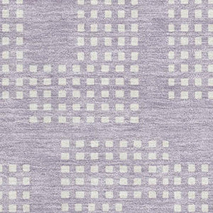 HomeRoots 5' X 8' Stylish Lavender & Ivory Geometric Area Rug - Washable, UV Protected, Durable for Families 670720