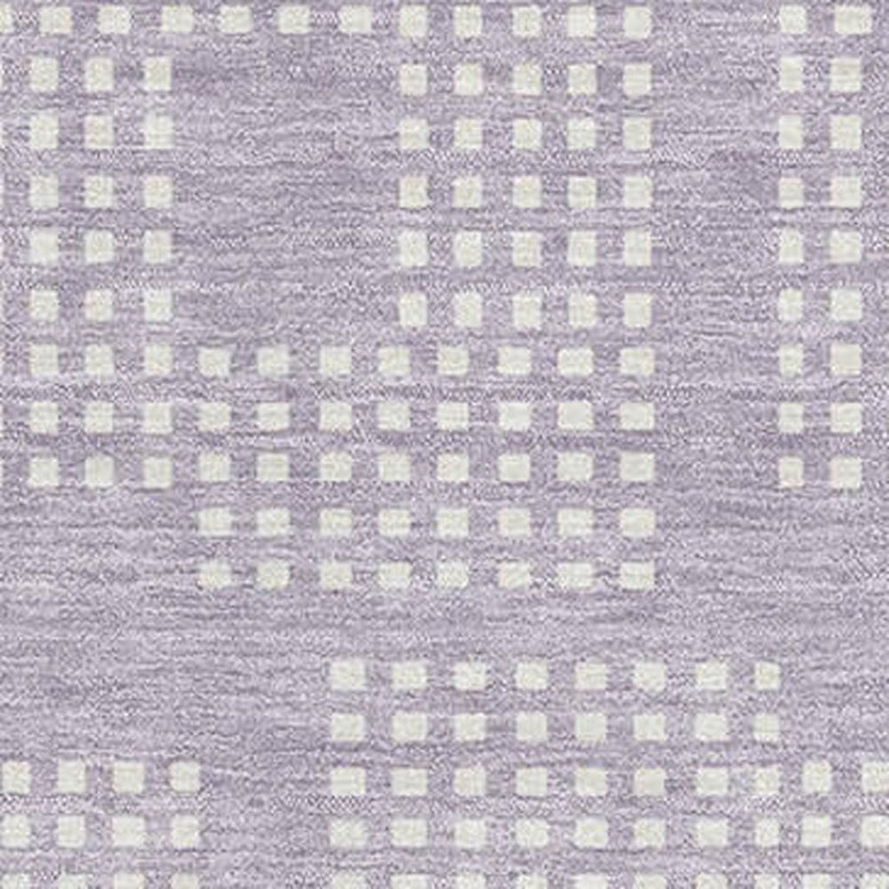 HomeRoots 8' X 10' Stylish Lavender & Ivory Geometric Area Rug – Washable, UV Protected, Family-Friendly Design 670722