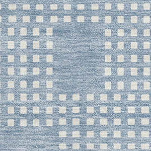 HomeRoots 8' X 10' Sky Blue Geometric Area Rug - Washable, UV Protected & Stain Resistant for Easy Care! 670740