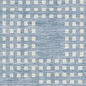 HomeRoots 10' Sky Blue and Ivory Geometric Area Rug - Washable, UV Protected, Durable for Homes with Kids & Pets 670742