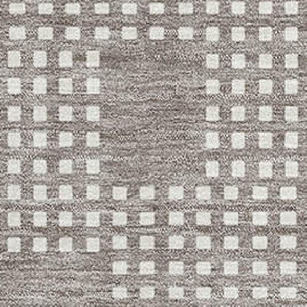 HomeRoots 8' X 10' Taupe & Ivory Geometric Area Rug - Washable, UV Protected, Durable for Families & Pets 670746