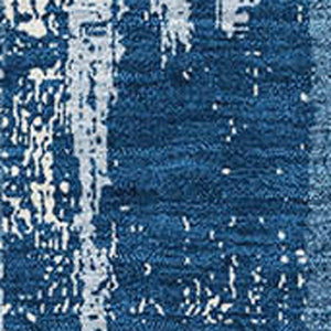 HomeRoots 9' X 12' Blue And Ivory Striped Washable Area Rug - UV Protected, Stain Resistant, Coastal Charm! 670867