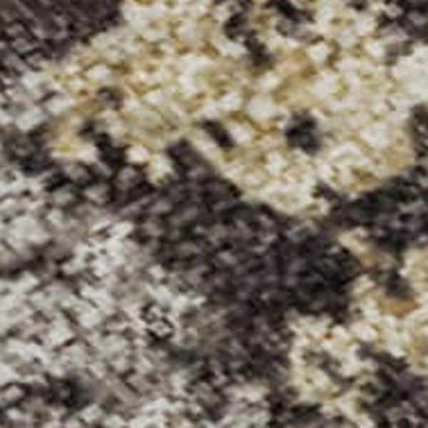 HomeRoots 5' X 8' Chocolate And Taupe Striped Washable Area Rug - Durable, UV Protected, Perfect for Family Spaces 670876