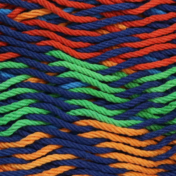 HomeRoots Green Handwoven Double Hammock - Vibrant Striped Cotton-Nylon Blend for Ultimate Outdoor Relaxation 670965