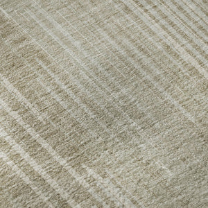 HomeRoots 9' X 12' Beige and Taupe Striped Area Rug - Washable, UV Protected, Durable for High-Traffic Spaces 670993