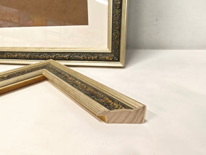 English Elm 18x24 Solid Wood Picture Frame with Replaceable Canvas, Acrylic Glass, Sturdy Backboard for Elegant Wall Decor Green T3976P383245