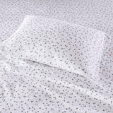 Intelligent Design Cozy Soft Casual Cotton Flannel Printed Sheet Set ID20-1543 Grey Stars