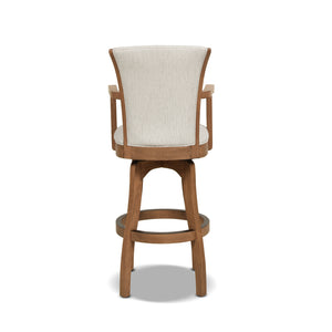 English Elm Jennifer Taylor Home - Williams 31" Swivel Bar Stool With Armrests - Timeless Comfort, Durable Design & Stain-Resistant Upholstery B2719P238368