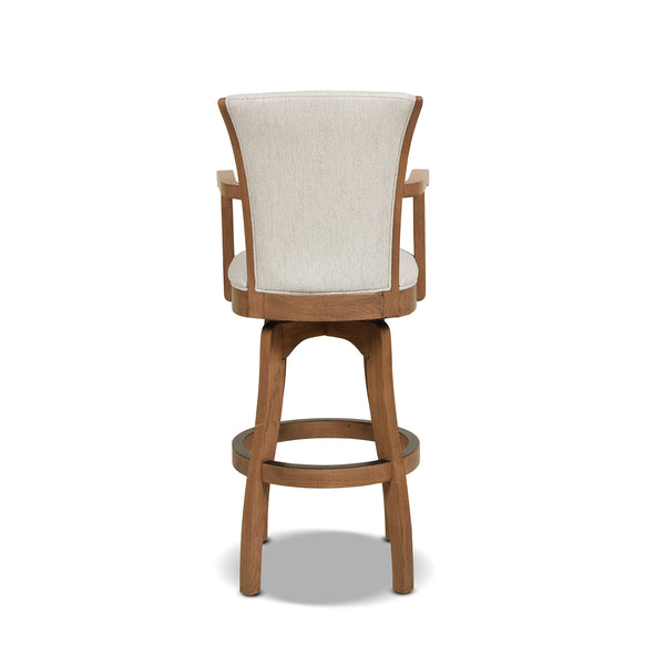 English Elm Jennifer Taylor Home - Williams 31" Swivel Bar Stool With Armrests - Timeless Comfort, Durable Design & Stain-Resistant Upholstery B2719P238368