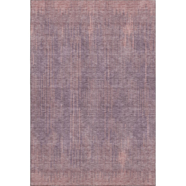 HomeRoots 10' X 14' Mauve And Plum Striped Area Rug – Washable, UV Protected, Durable & Stain Resistant Design 671030