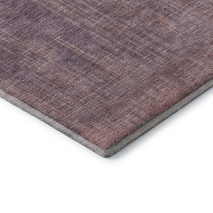 HomeRoots 10' X 14' Mauve And Plum Striped Area Rug – Washable, UV Protected, Durable & Stain Resistant Design 671030