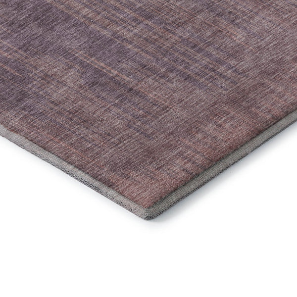 HomeRoots 10' X 14' Mauve And Plum Striped Area Rug – Washable, UV Protected, Durable & Stain Resistant Design 671030
