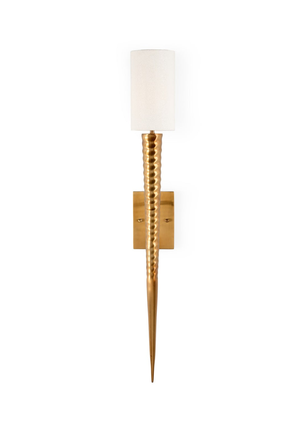 Wildwood Laguna Tarnished Brass Sconce With Cream Silkette Shade — Vintage Charm, Warm Ambient Light For Hallways 67106